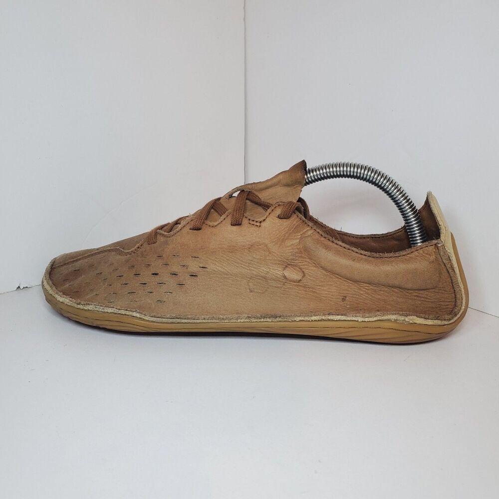 Rare Vivo Barefoot Sensus Sz 41/8 Mens Honey Brown Leather Shoes